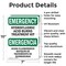 Signmission Safety Culture Sign, 7 in Width, Aluminum, Rectangle, Bilingual OS-2PACK-EM-A-710-L-10335 - alternate 3